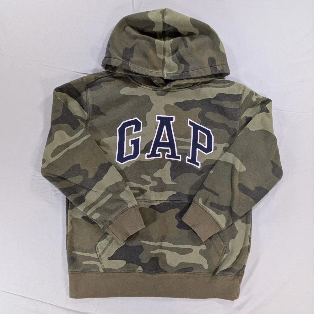 Gap Kids Camo Hoodie, Size Large